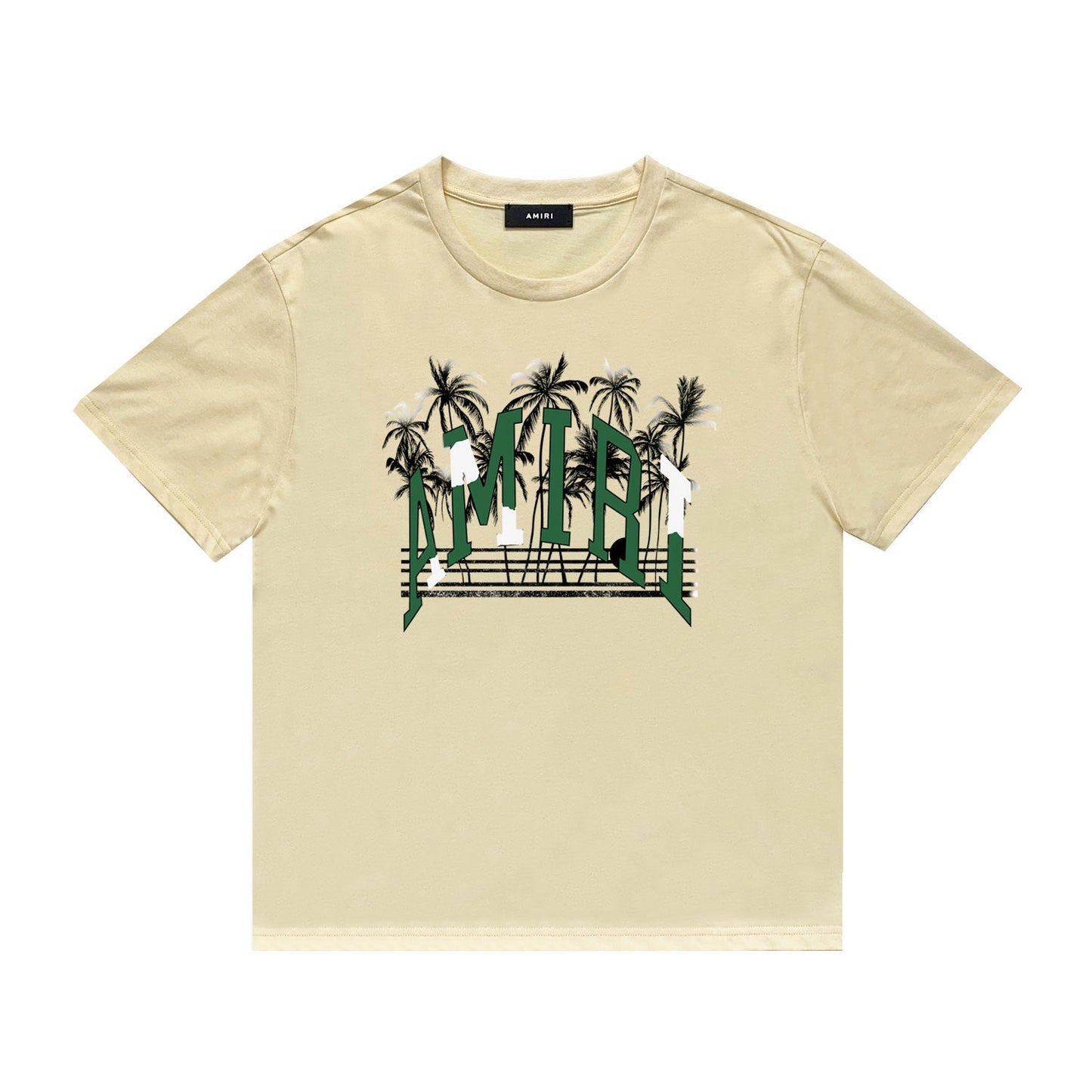Amiri T Shirt Printed Casual Hip Hop round Neck Short Sleeve T-shirt