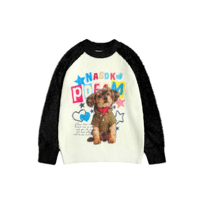 Women Sweater Soft Idle Style Coral Fleece Sweater