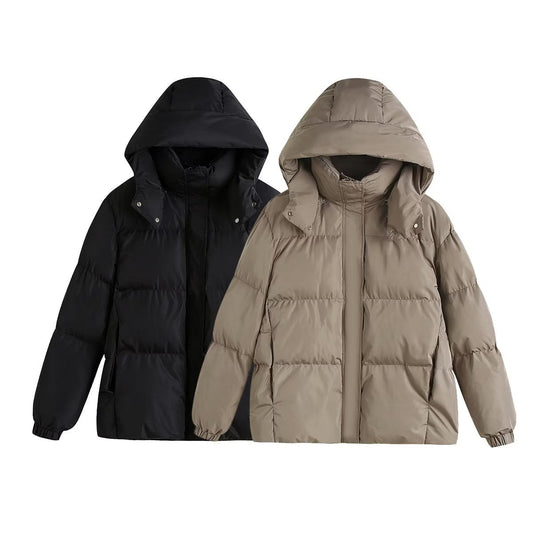 Women Cotton Coat Casual Removable Padded Jacket