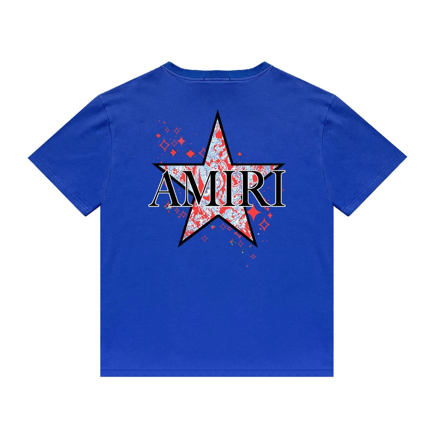 Amiri T Shirt Casual Hip Hop round Neck Short Sleeve T-shirt
