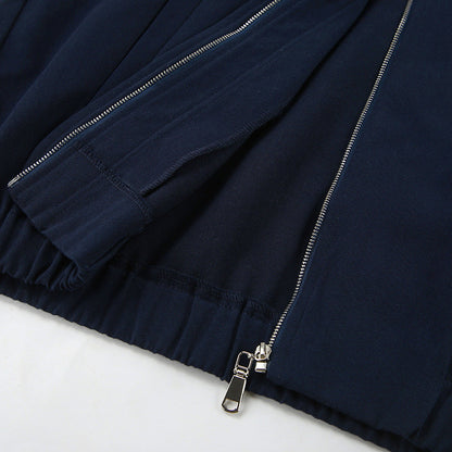 Women Trench Coat Jacket Baseball Uniform Windbreaker Jacket Loose Casual