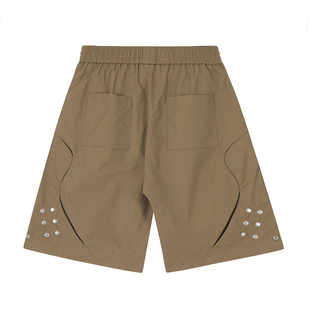 Men Shorts Workwear Shorts Summer Loose Stitching