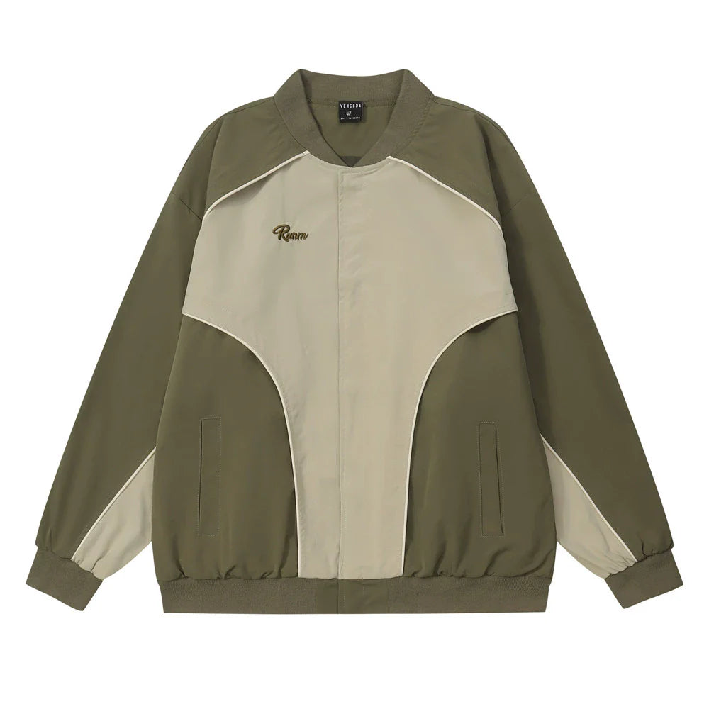 Men Jacket Coat Sports Loose Casual Baseball Uniform