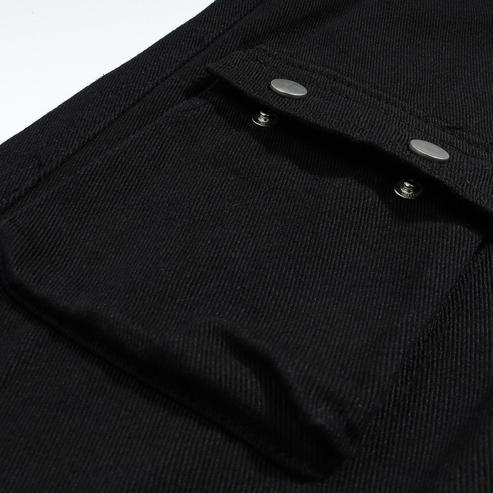 Men Jeans Workwear Loose Cool Pocket Design