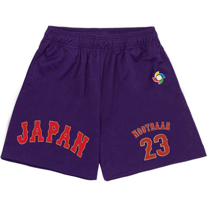 MLB Shorts WBC Otani Shohei No. 16 Ball Shirt Shorts Men's Summer Beach Pants Sports