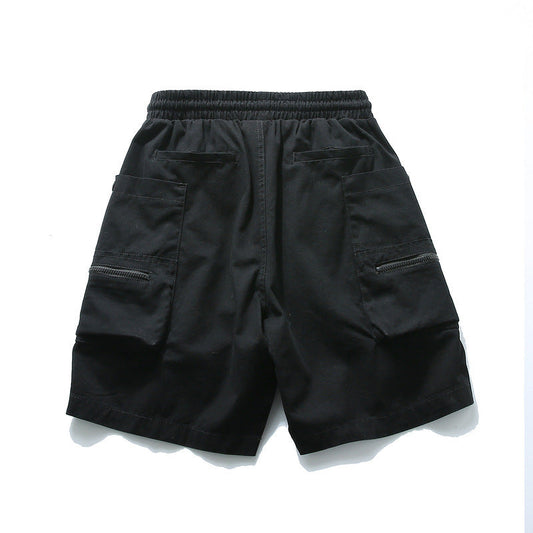 Men Shorts Zipper Pocket Men's Shorts