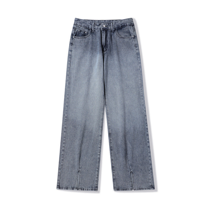 Cargo Pants Retro Gradient Color Fashion Jeans