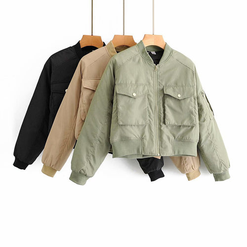 Women Cotton Coat Fashion Baseball Uniform with Cotton