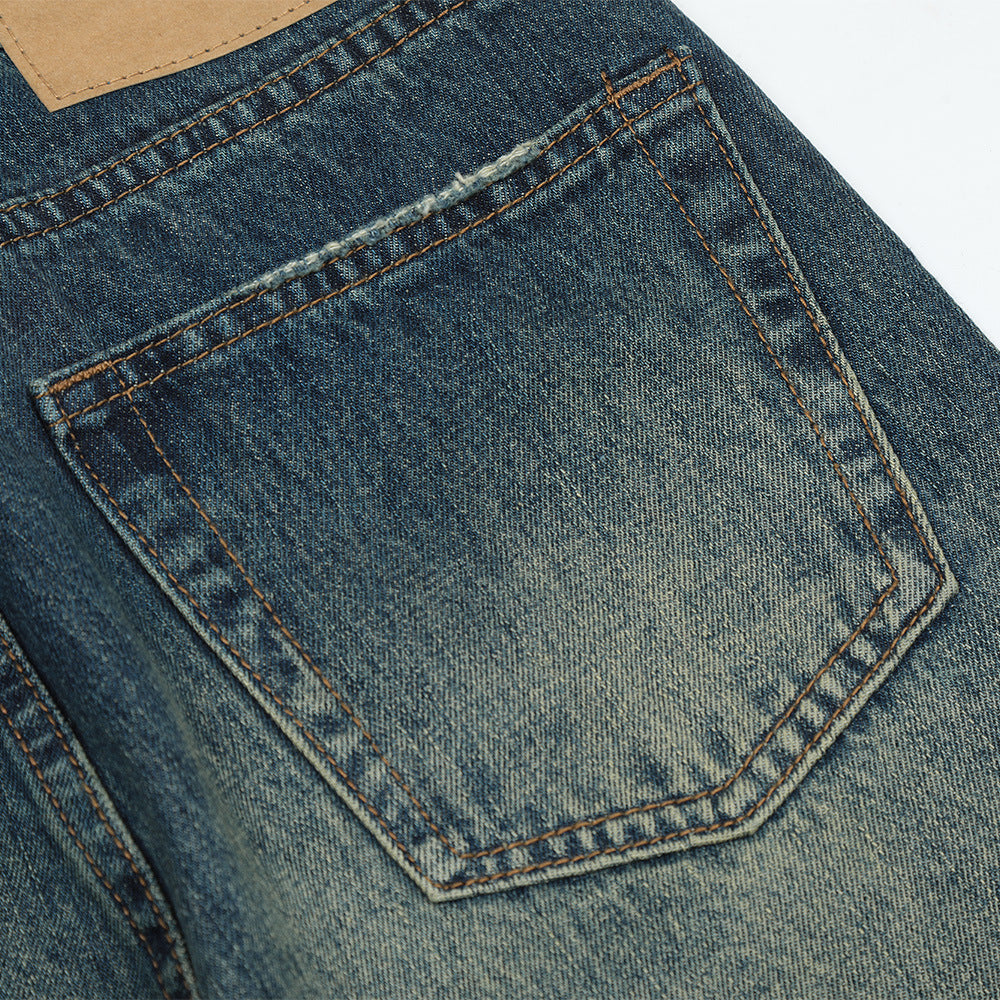 Men Jeans Make Old Ripped Loose