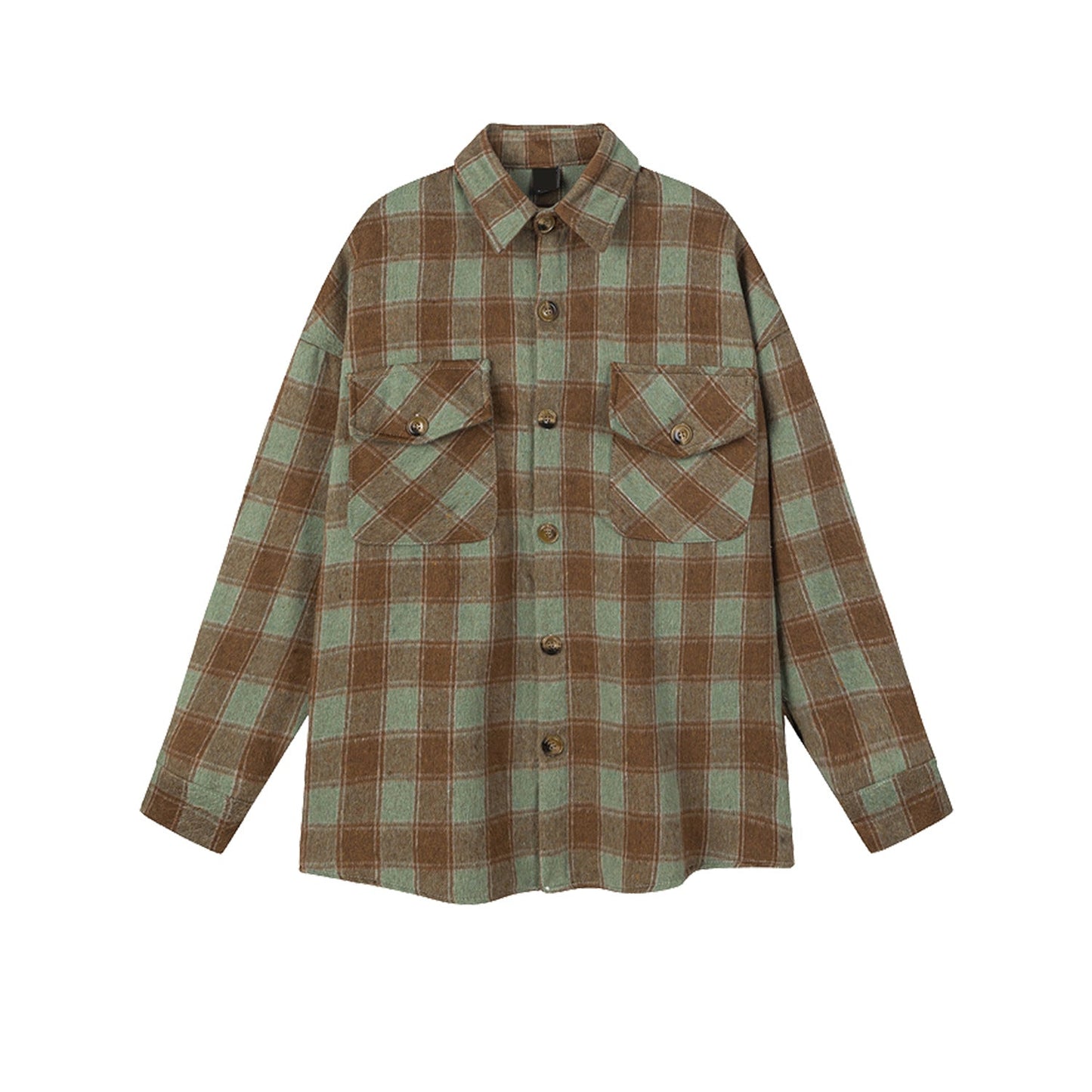 MIJKO Mens Jacket Plaid Multicolor Mainstream Fashion Jacket
