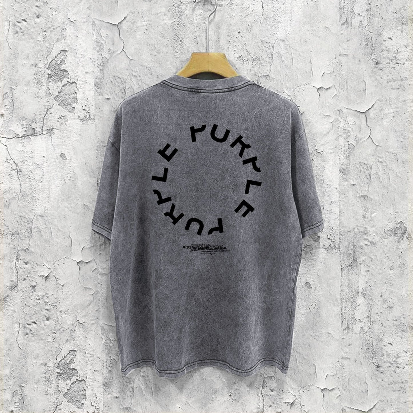 Purple Brand Distressed T Shirts Short Sleeve