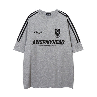Men T-Shirt Sports Jersey round Neck Short Sleeve T-shirt
