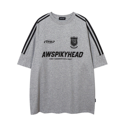 Men T-Shirt Sports Jersey round Neck Short Sleeve T-shirt