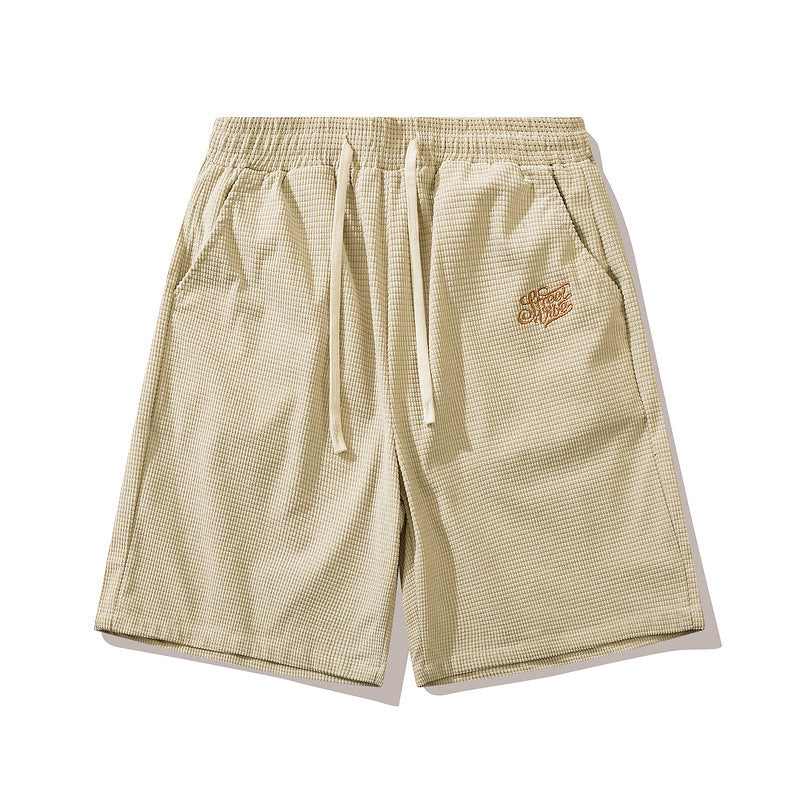 Men Shorts Letter Printed Sports Shorts Men's and Women's Retro Straight Loose Casual Pants