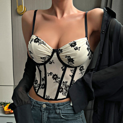 Women's Party Tops Suede Embroidered Vest