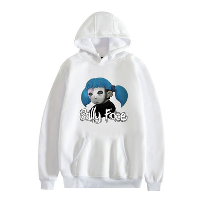 Sally Face Hoodie Fleece-Lined Sally Face Character Print