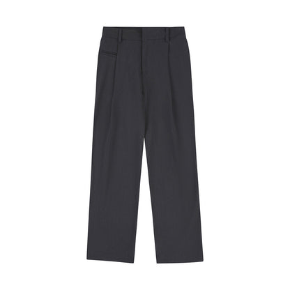 Men Sweatpants Casual Suit Pants Men's Straight Long Pants Loose Wide Leg Floor Pants
