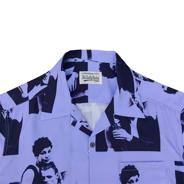 GUILTYPARTIES TIGER Shirts Jazz Yosuke short-sleeved shirt