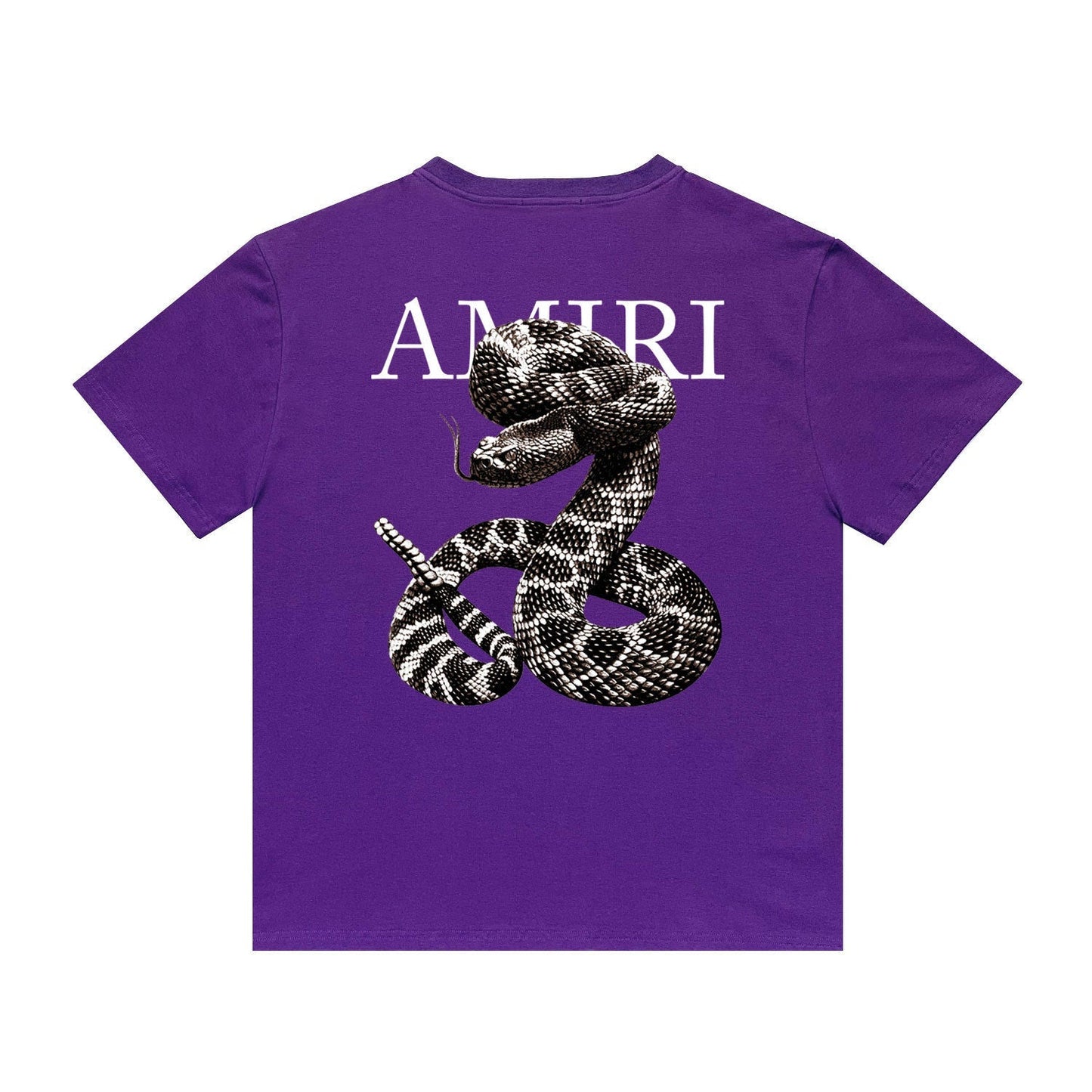 Amiri T Shirt Printed Casual Hip Hop round Neck Short Sleeve T-shirt