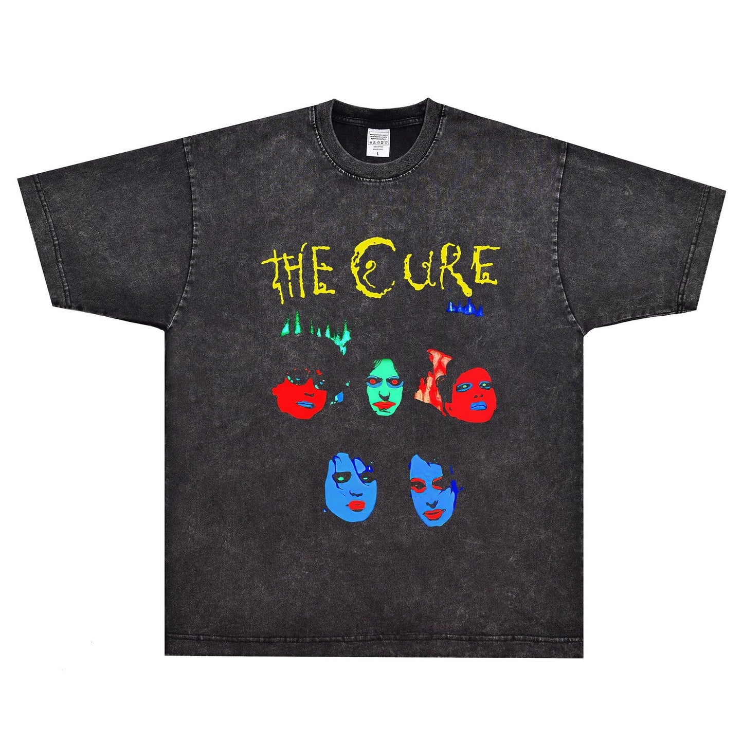 Rock Star T Shirt the Cure in between Days T-shirt Rock Band Loose Vintage Short Sleeve