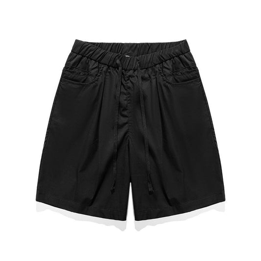 Men Shorts Straight Cargo Shorts Retro Casual Loose