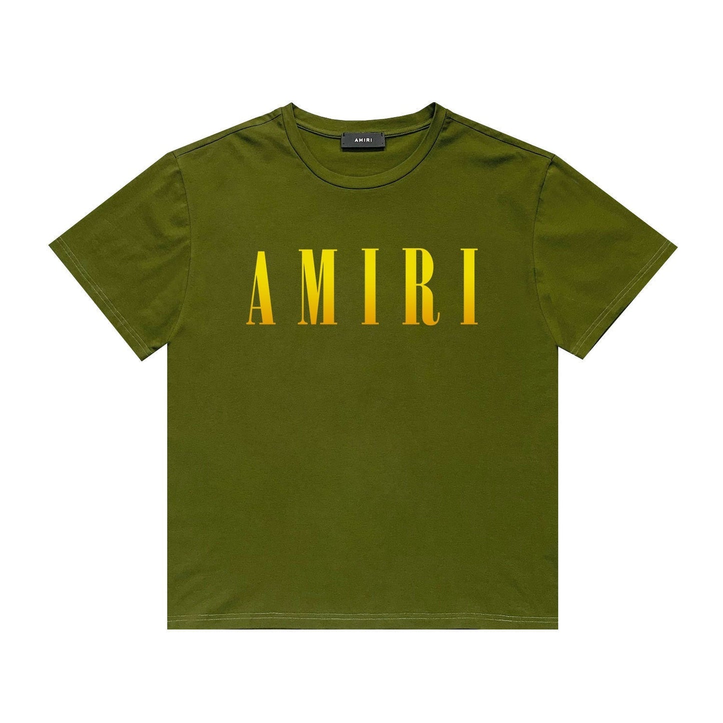Amiri T Shirt Gradient Letter Flower Casual Short Sleeve T-shirt