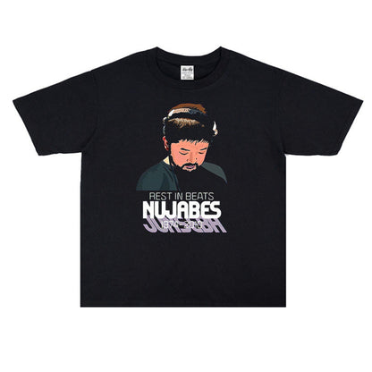 Rock Star T Shirt Nujabes Printed T-shirt Short Sleeve Loose Men and Women