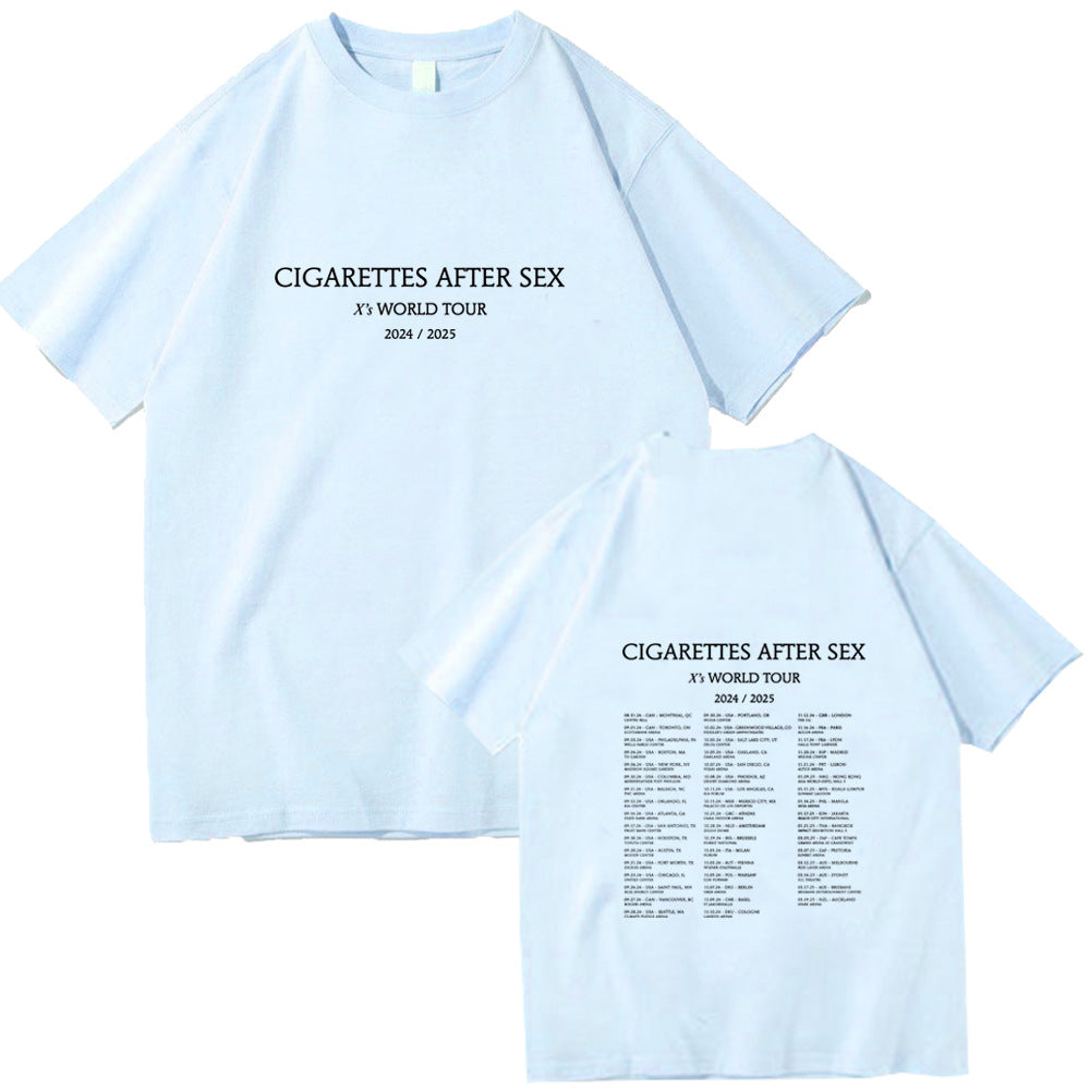 Cigarettes After Sex X's World Tour Unisex Summer Tee