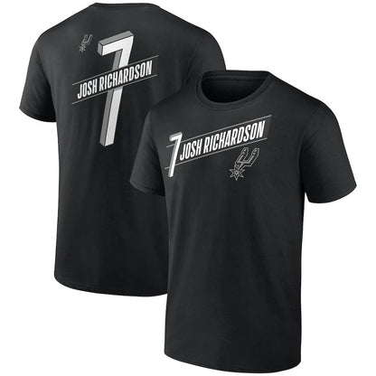 NBA T-Shirts Outdoor Sports T-Shirt Men's NBA Spurs Basketball Jacket Short Sleeve