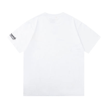 Gallery Dept T-Shirt Hand Painted Color Graffiti Print Short Sleeve T-Shirt