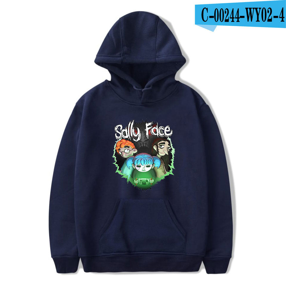 Sally Face Hoodie Game Character Printing Fashion Personality