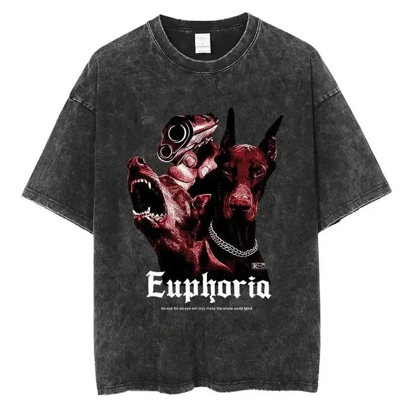 Rottweiler Doberman Retro Graphic Men's Tee Shirt Vintage