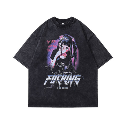 Men's T-Shirt Short-Sleeved T-shirt Men's and Women's Retro