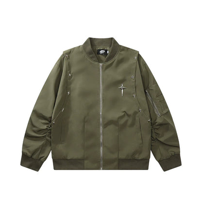 Men Jacket Coat XINGX Decoration Baseball Uniform Jacket