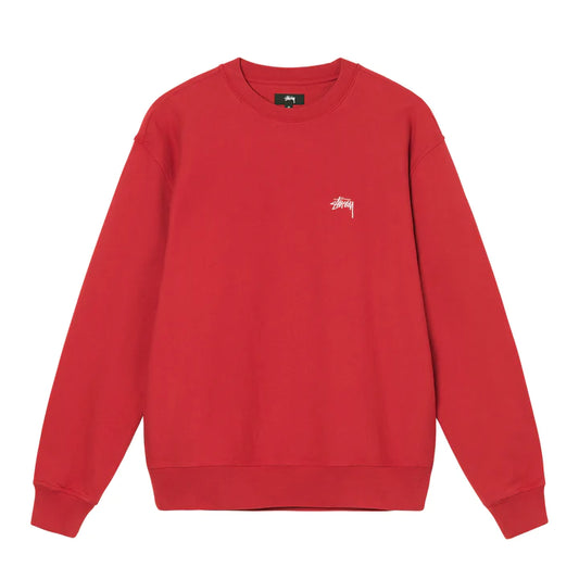 OVERDYED STOCK LOGO CREW RED