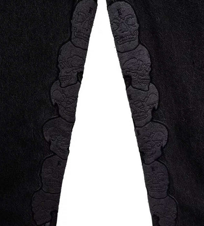 Revenge Skull Patch Denim Pant Black