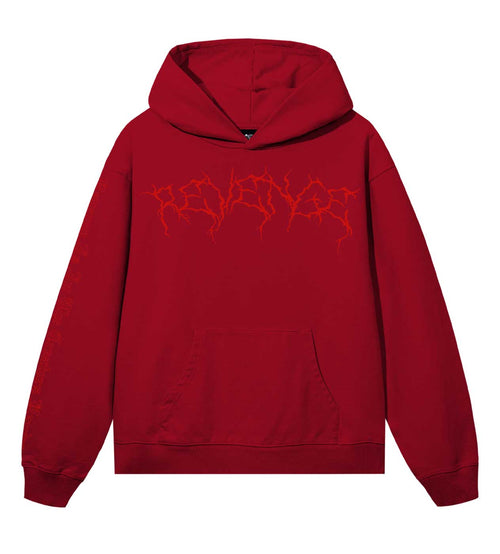 Revenge Xxxtentacion Lightning Hearbreak Hoodie Red/Red