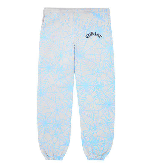 Sp5der AOP Web Heather Grey Sweatpants