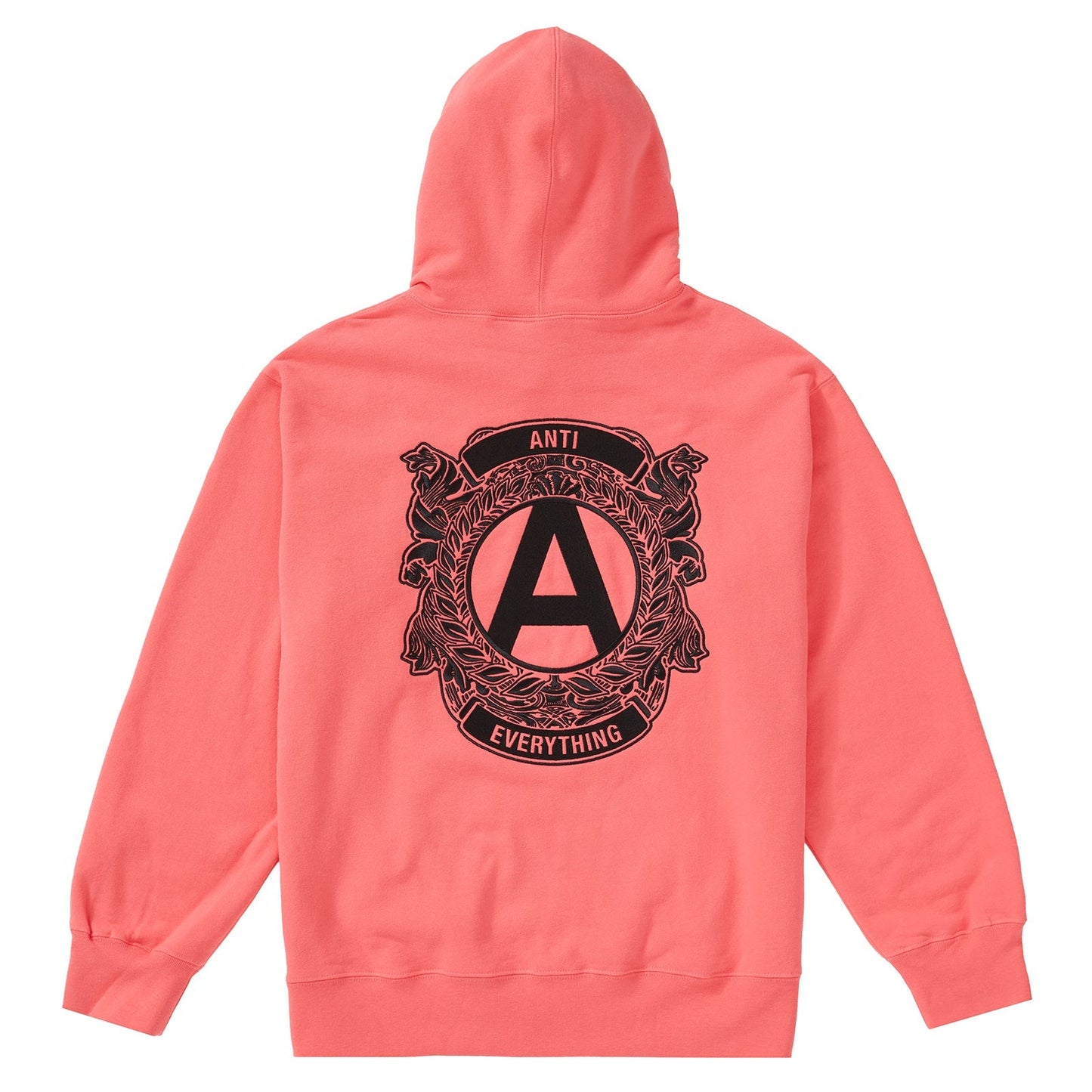 Supreme Anti Bright Coral Hoodie