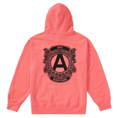 Supreme Anti Bright Coral Hoodie