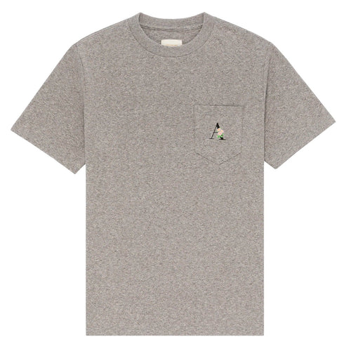 Aimé Leon Dore Floral A Slub Heather Grey Pocket Tee