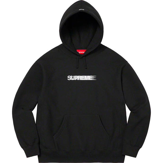 Supreme Motion Logo Black Hoodie