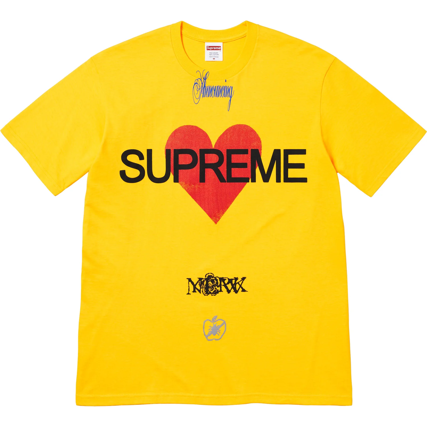 Supreme Announcing Yellow Tee