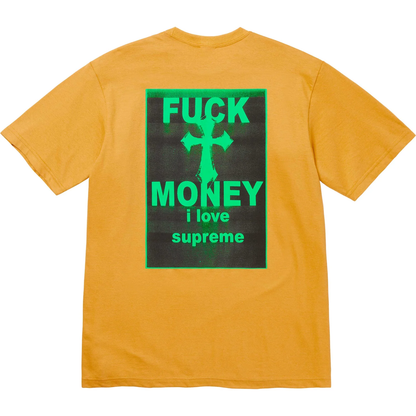 Supreme Fuck Money Mustard Tee