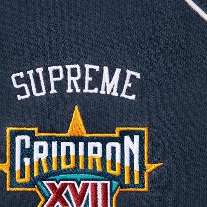 Supreme Playoffs Navy Zip Up Hoodie