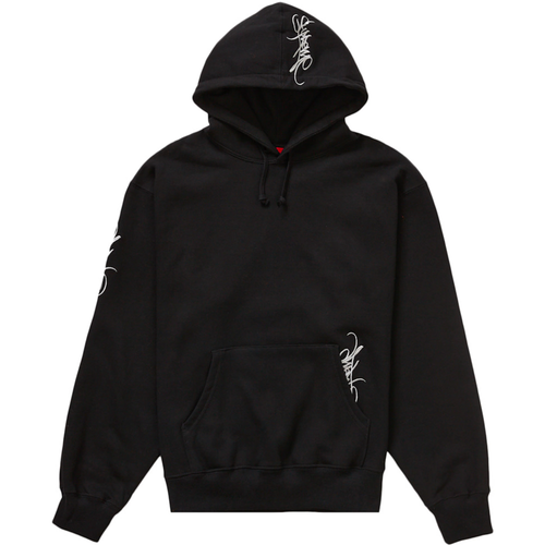Supreme Tag Black Hoodie