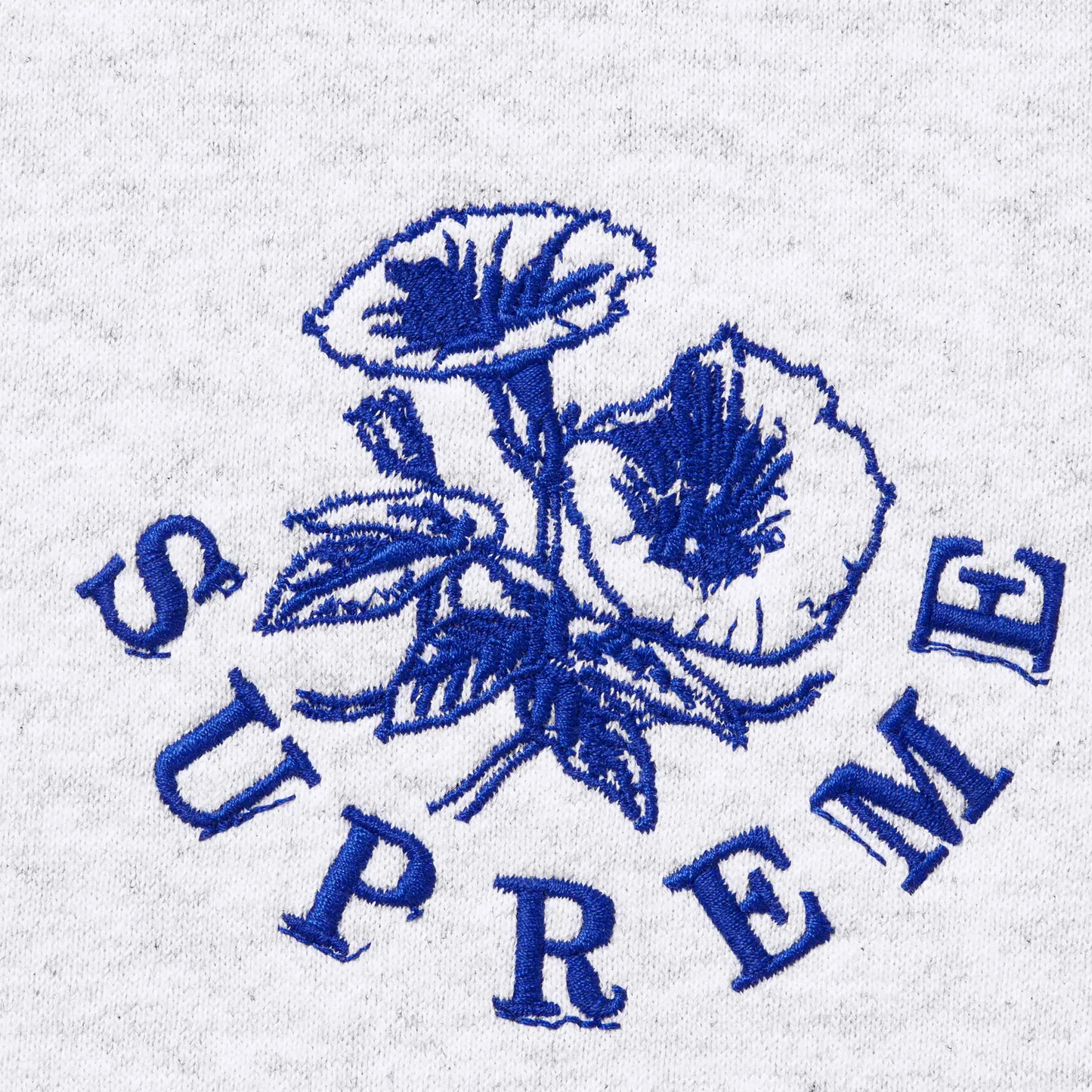Supreme Wild Embroidered Ash Grey Hoodie