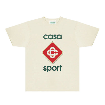 Casablanca T Shirts Fashion Print Street