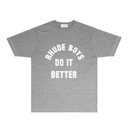 Rhude T Shirts Printed Trendy Pure Cotton