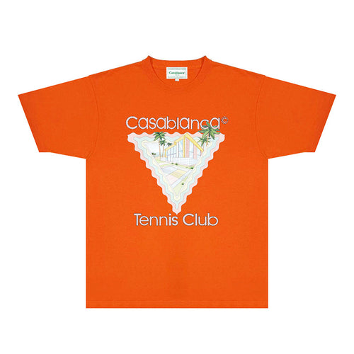 Casablanca T Shirts Fashion Print Street